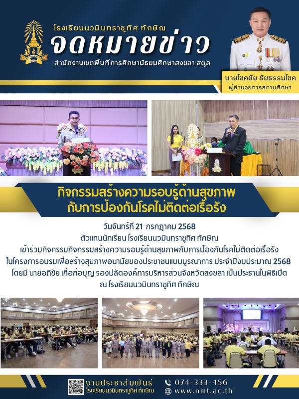 จดหมายข่าว วันที่ 21 ก.ค. 2568 ฉบับที่ 1