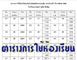 ตารางการใช้ห้องเรียน"