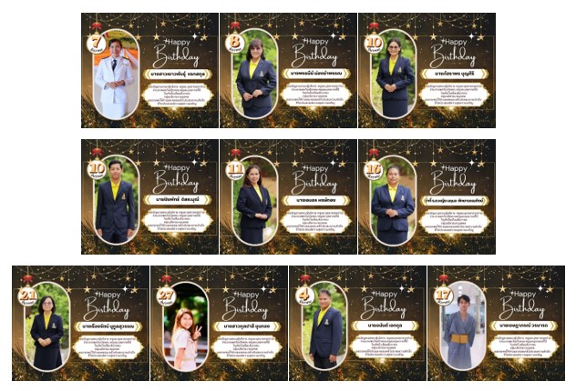 สุขสันต์วันเกิดคุณครูและบุคลากร ประจำเดือน ธันวาคม
