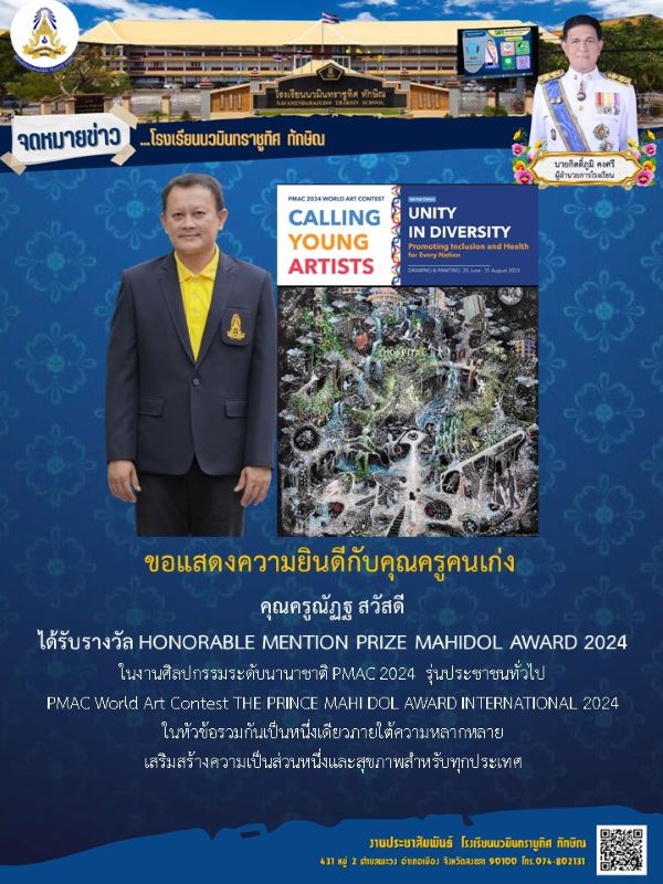 ขอแสดงความยินดีกับคุณครูณัฎฐ สวัสดี